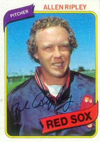 #413 Allen Ripley - Boston Red Sox - 1980 Topps Baseball