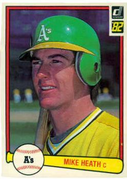 #413 Mike Heath - Oakland Athletics - 1982 Donruss Baseball