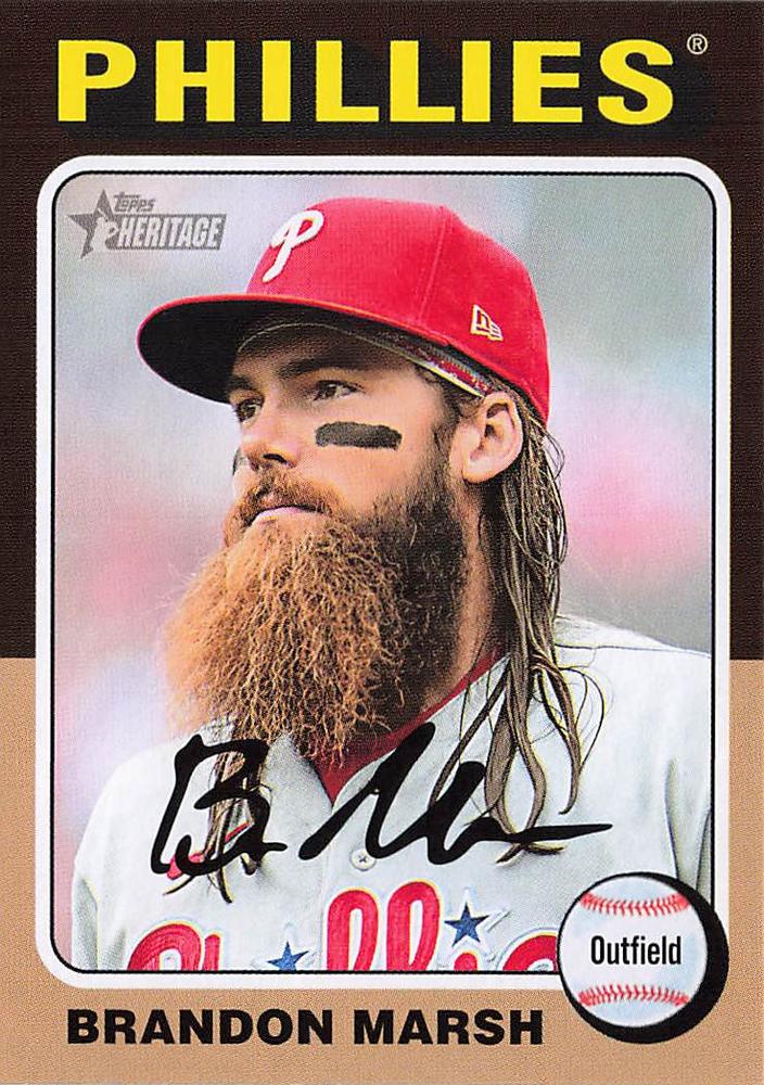 #414 Brandon Marsh - Philadelphia Phillies - 2024 Topps Heritage Baseball