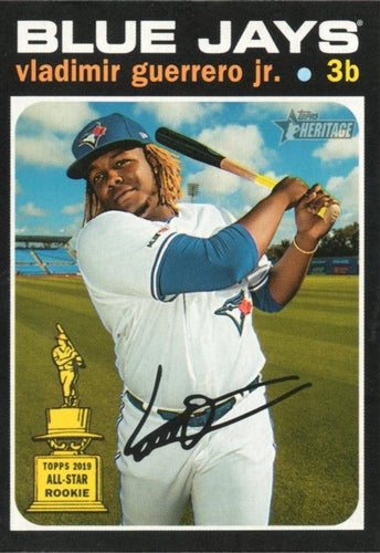 #414 Vladimir Guerrero Jr. - Toronto Blue Jays - 2020 Topps Heritage Baseball