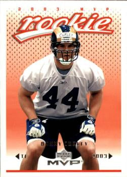 #414 Dan Curley - St. Louis Rams - 2003 Upper Deck MVP Football