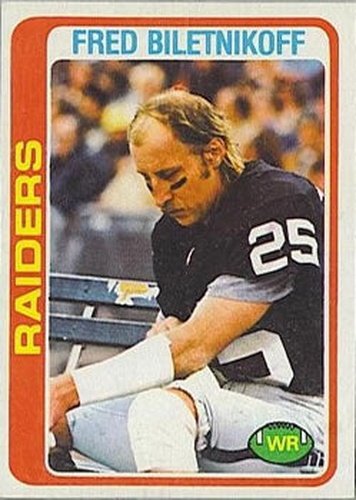 #415 Fred Biletnikoff - Oakland Raiders - 1978 Topps Football