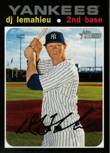 #415b DJ LeMahieu - New York Yankees - 2020 Topps Heritage Baseball