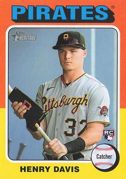 #415d Henry Davis - Pittsburgh Pirates - 2024 Topps Heritage Baseball