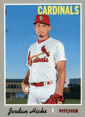 #417 Jordan Hicks - St. Louis Cardinals - 2019 Topps Heritage Baseball