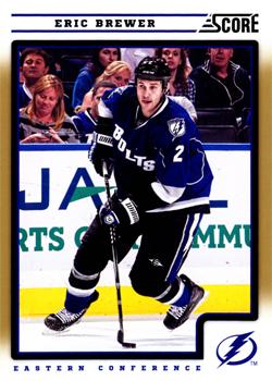 #419 Eric Brewer - Tampa Bay Lightning - 2012-13 Score - Gold Rush Hockey