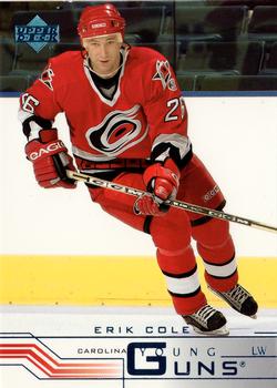 #419a Erik Cole - Carolina Hurricanes - 2001-02 Upper Deck Hockey
