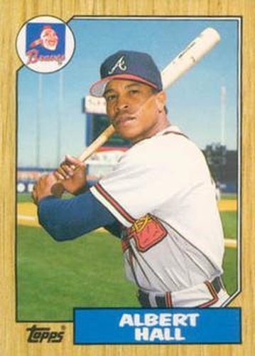 #41T Albert Hall - Atlanta Braves - 1987 Topps Traded Baseball