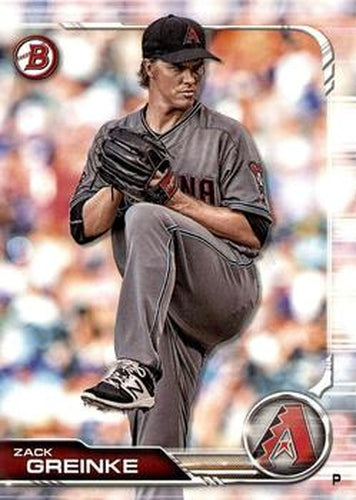 #41 Zack Greinke - Arizona Diamondbacks - 2019 Bowman Baseball