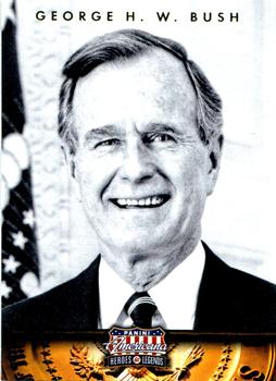 #41 George Bush - 2012 Panini Americana Heroes & Legends
