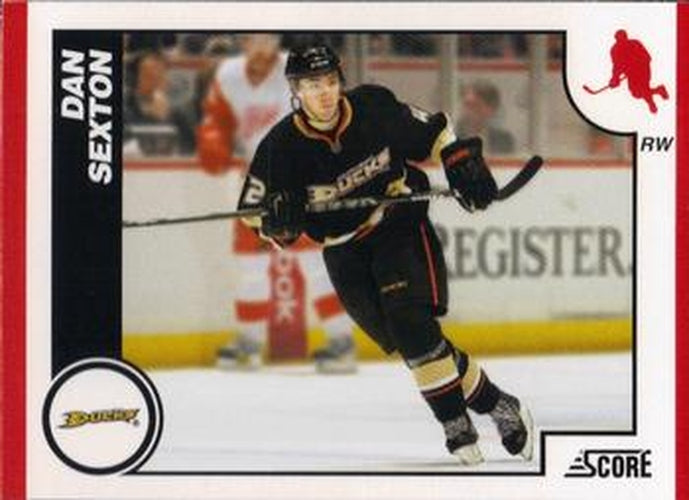 #41 Dan Sexton - Anaheim Ducks - 2010-11 Score Hockey