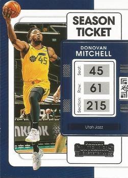 #41 Donovan Mitchell - Utah Jazz - 2021-22 Panini Contenders Basketball