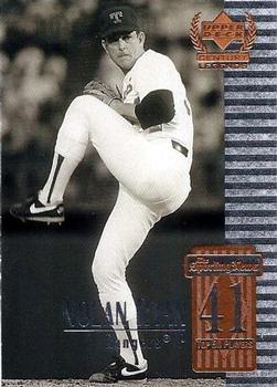 #41 Nolan Ryan - Texas Rangers - 1999 Upper Deck Century Legends Baseball