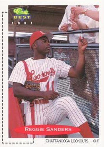 #41 Reggie Sanders - Chattanooga Lookouts - 1991 Classic Best Baseball