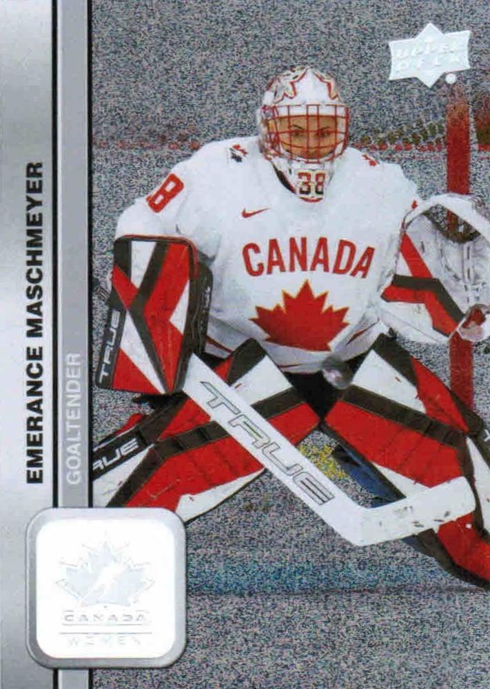 #41 Emerance Maschmeyer - Canada - 2023 Upper Deck Team Canada Juniors - Patterned Foilboard Hockey