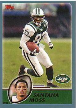 #41 Santana Moss - New York Jets - 2003 Topps Football