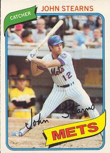 #41 John Stearns - New York Mets - 1980 O-Pee-Chee Baseball