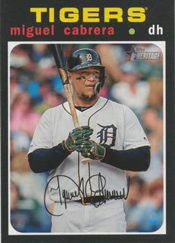 #41 Miguel Cabrera - Detroit Tigers - 2020 Topps Heritage Baseball