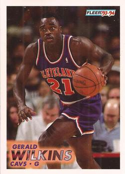 #41 Gerald Wilkins - Cleveland Cavaliers - 1993-94 Fleer Basketball
