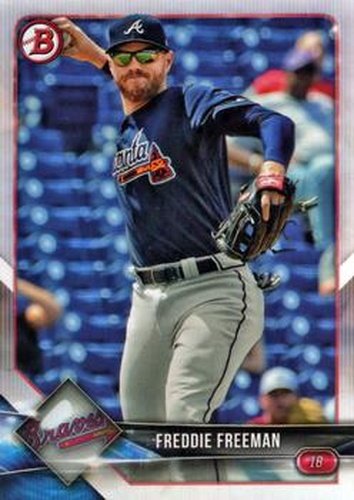 #41 Freddie Freeman - Atlanta Braves - 2018 Bowman Baseball
