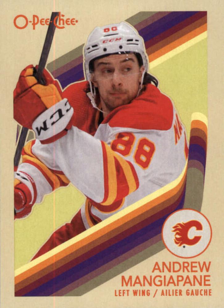 #420 Andrew Mangiapane - Calgary Flames - 2023-24 O-Pee-Chee - Retro Hockey