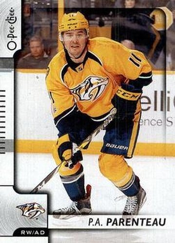 #420 P.A. Parenteau - Nashville Predators - 2017-18 O-Pee-Chee Hockey