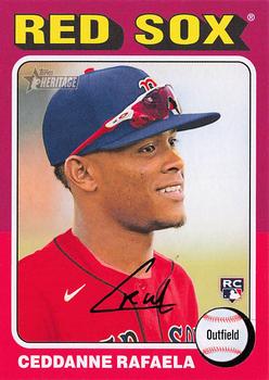 #420 Ceddanne Rafaela - Boston Red Sox - 2024 Topps Heritage Baseball