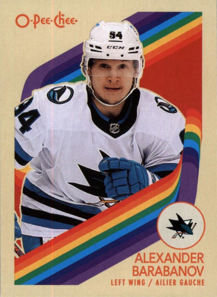 #421 Alexander Barabanov - San Jose Sharks - 2023-24 O-Pee-Chee - Retro Hockey