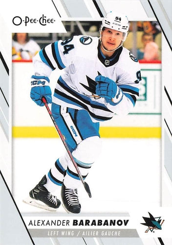 #421 Alexander Barabanov - San Jose Sharks - 2023-24 O-Pee-Chee Hockey