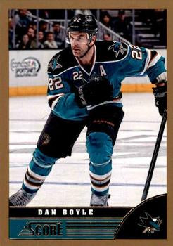 #421 Dan Boyle - San Jose Sharks - 2013-14 Score - Gold Hockey