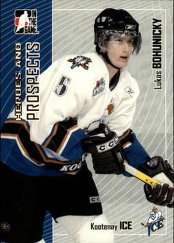 #421 Lukas Bohunicky - Kootenay Ice - 2005-06 In The Game Heroes and Prospects Hockey