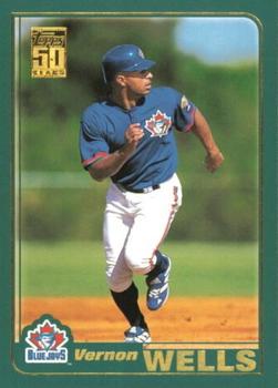 #421 Vernon Wells - Toronto Blue Jays - 2001 Topps Baseball