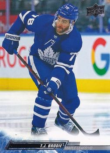 #422 T.J. Brodie - Toronto Maple Leafs - 2022-23 Upper Deck Hockey