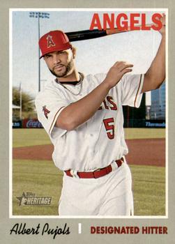 #422 Albert Pujols - Los Angeles Angels - 2019 Topps Heritage Baseball