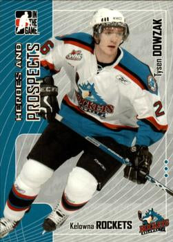 #422 Tysen Dowzak - Kelowna Rockets - 2005-06 In The Game Heroes and Prospects Hockey