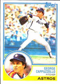 #422 George Cappuzzello - Houston Astros - 1983 Topps Baseball