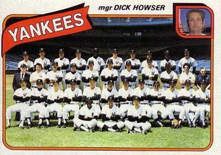 #424 New York Yankees / Dick Howser - New York Yankees - 1980 Topps Baseball