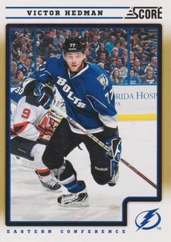 #424 Victor Hedman - Tampa Bay Lightning - 2012-13 Score - Gold Rush Hockey