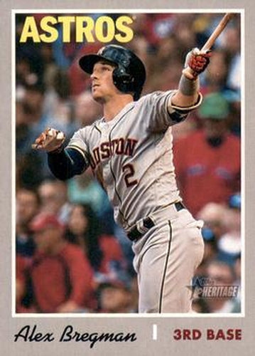 #424b Alex Bregman - Houston Astros - 2019 Topps Heritage Baseball
