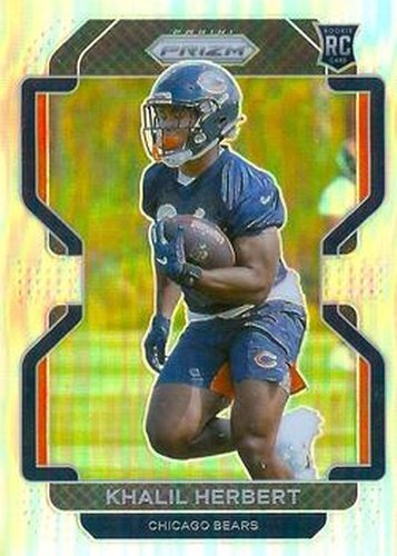 #425 Khalil Herbert - Chicago Bears - 2021 Panini Prizm - Silver Football