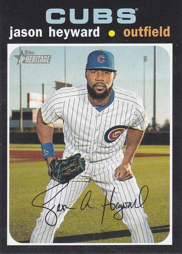 #427 Jason Heyward - Chicago Cubs - 2020 Topps Heritage Baseball