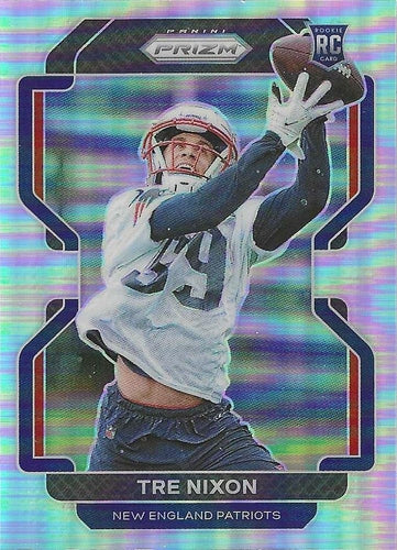 #428 Tre Nixon - New England Patriots - 2021 Panini Prizm - Silver Football