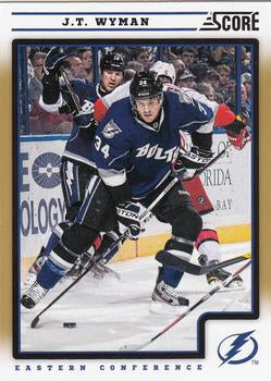 #428 J.T. Wyman - Tampa Bay Lightning - 2012-13 Score - Gold Rush Hockey