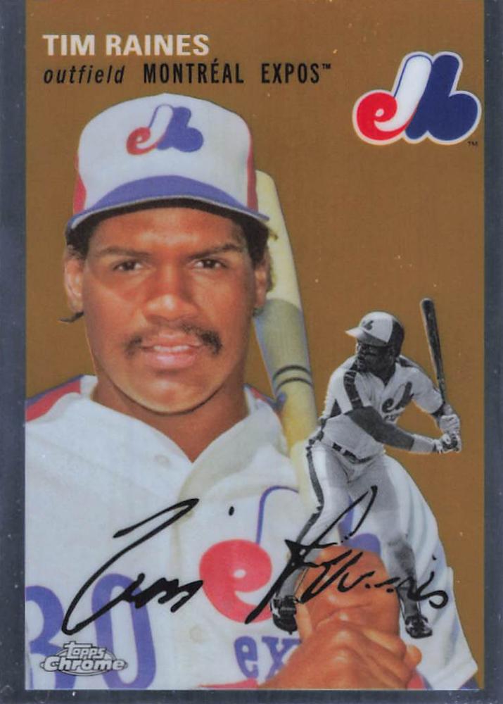 #428 Tim Raines - Montreal Expos - 2023 Topps Chrome Platinum Anniversary Baseball