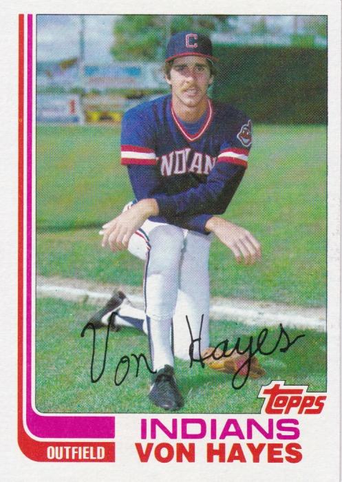 #42T Von Hayes - Cleveland Indians - 1982 Topps Traded Baseball