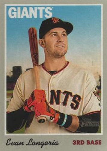 #42 Evan Longoria - San Francisco Giants - 2019 Topps Heritage Baseball