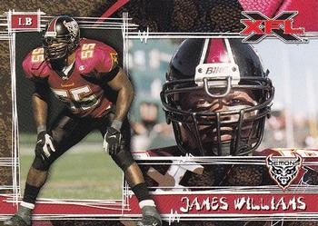 #42 James Williams - San Francisco Demons - 2001 Topps XFL Football