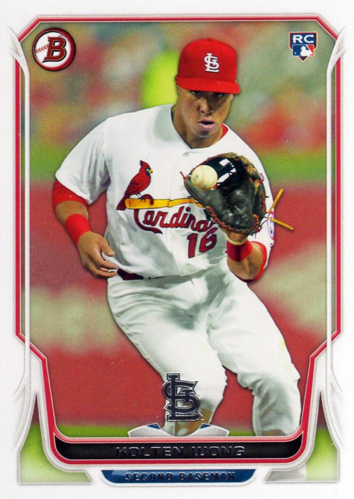 #42 Kolten Wong - St. Louis Cardinals - 2014 Bowman Baseball
