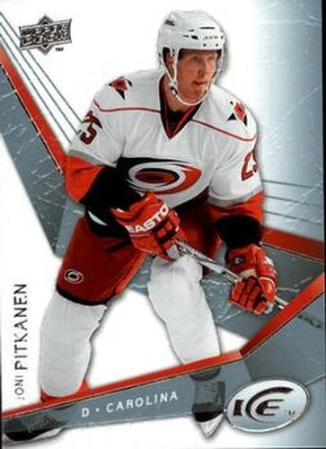 #42 Joni Pitkanen - Carolina Hurricanes - 2008-09 Upper Deck Ice Hockey