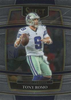 #42 Tony Romo - Dallas Cowboys - 2021 Panini Select - Black and Gold Prizm Die Cut Football
